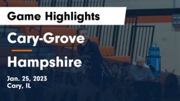 Cary-Grove  vs Hampshire  Game Highlights - Jan. 25, 2023