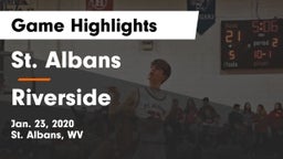 St. Albans  vs Riverside  Game Highlights - Jan. 23, 2020
