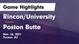 Rincon/University  vs Poston Butte  Game Highlights - Nov. 26, 2021