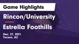 Rincon/University  vs Estrella Foothills  Game Highlights - Dec. 27, 2021