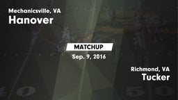 Matchup: Hanover  vs. Tucker  2016
