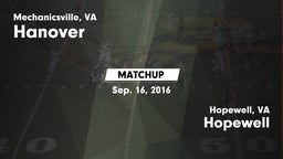 Matchup: Hanover  vs. Hopewell  2016