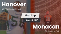 Matchup: Hanover  vs. Monacan  2017