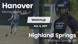 Matchup: Hanover  vs. Highland Springs  2017