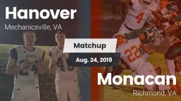 Matchup: Hanover  vs. Monacan  2018