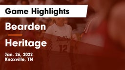 Bearden  vs Heritage  Game Highlights - Jan. 26, 2022