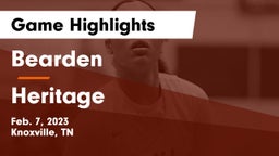 Bearden  vs Heritage  Game Highlights - Feb. 7, 2023