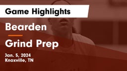 Bearden  vs Grind Prep Game Highlights - Jan. 5, 2024