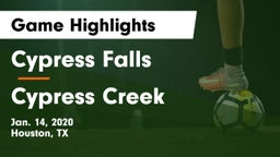 Cypress Falls  vs Cypress Creek  Game Highlights - Jan. 14, 2020