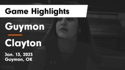 Guymon  vs Clayton  Game Highlights - Jan. 13, 2023