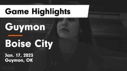 Guymon  vs Boise City  Game Highlights - Jan. 17, 2023