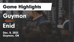 Guymon  vs Enid  Game Highlights - Dec. 8, 2023