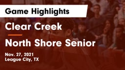 Clear Creek  vs North Shore Senior  Game Highlights - Nov. 27, 2021