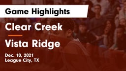 Clear Creek  vs Vista Ridge  Game Highlights - Dec. 10, 2021