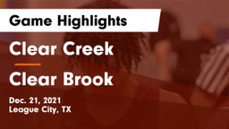 Clear Creek  vs Clear Brook  Game Highlights - Dec. 21, 2021