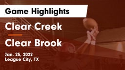 Clear Creek  vs Clear Brook  Game Highlights - Jan. 25, 2022