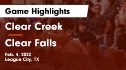 Clear Creek  vs Clear Falls  Game Highlights - Feb. 4, 2022