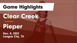 Clear Creek  vs Pieper  Game Highlights - Dec. 8, 2023