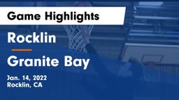 Rocklin  vs Granite Bay  Game Highlights - Jan. 14, 2022