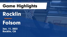 Rocklin  vs Folsom  Game Highlights - Jan. 11, 2022