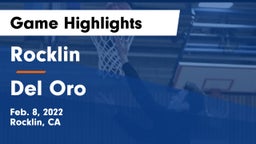 Rocklin  vs Del Oro  Game Highlights - Feb. 8, 2022