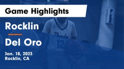 Rocklin  vs Del Oro  Game Highlights - Jan. 18, 2023