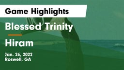 Blessed Trinity  vs Hiram  Game Highlights - Jan. 26, 2022