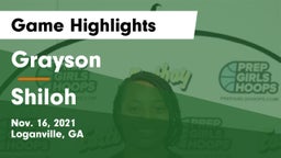 Grayson  vs Shiloh  Game Highlights - Nov. 16, 2021