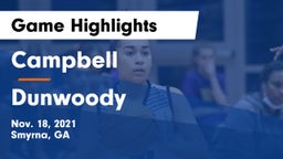Campbell  vs Dunwoody  Game Highlights - Nov. 18, 2021
