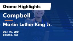 Campbell  vs Martin Luther King Jr.  Game Highlights - Dec. 29, 2021