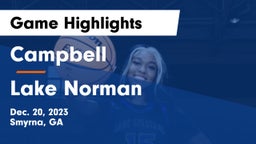 Campbell  vs Lake Norman  Game Highlights - Dec. 20, 2023