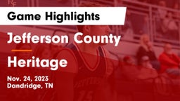 Jefferson County  vs Heritage  Game Highlights - Nov. 24, 2023
