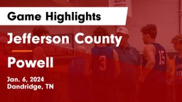 Jefferson County  vs Powell  Game Highlights - Jan. 6, 2024