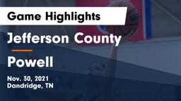 Jefferson County  vs Powell Game Highlights - Nov. 30, 2021