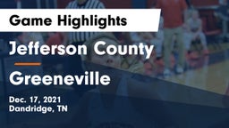 Jefferson County  vs Greeneville Game Highlights - Dec. 17, 2021