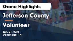 Jefferson County  vs Volunteer  Game Highlights - Jan. 21, 2023