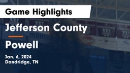 Jefferson County  vs Powell  Game Highlights - Jan. 6, 2024