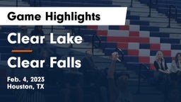Clear Lake  vs Clear Falls  Game Highlights - Feb. 4, 2023