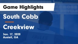 South Cobb  vs Creekview  Game Highlights - Jan. 17, 2020