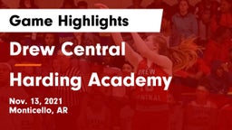 Drew Central  vs Harding Academy  Game Highlights - Nov. 13, 2021