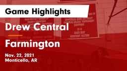Drew Central  vs Farmington Game Highlights - Nov. 22, 2021