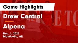 Drew Central  vs Alpena  Game Highlights - Dec. 1, 2023