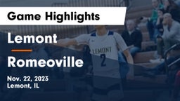 Lemont  vs Romeoville  Game Highlights - Nov. 22, 2023