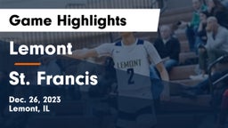Lemont  vs St. Francis  Game Highlights - Dec. 26, 2023