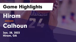 Hiram  vs Calhoun Game Highlights - Jan. 28, 2022