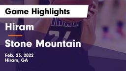 Hiram  vs Stone Mountain Game Highlights - Feb. 23, 2022