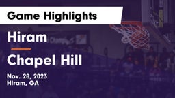 Hiram  vs Chapel Hill Game Highlights - Nov. 28, 2023
