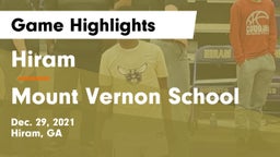 Hiram  vs Mount Vernon School Game Highlights - Dec. 29, 2021