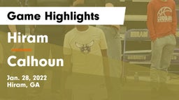 Hiram  vs Calhoun  Game Highlights - Jan. 28, 2022