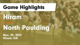 Hiram  vs North Paulding  Game Highlights - Nov. 29, 2022